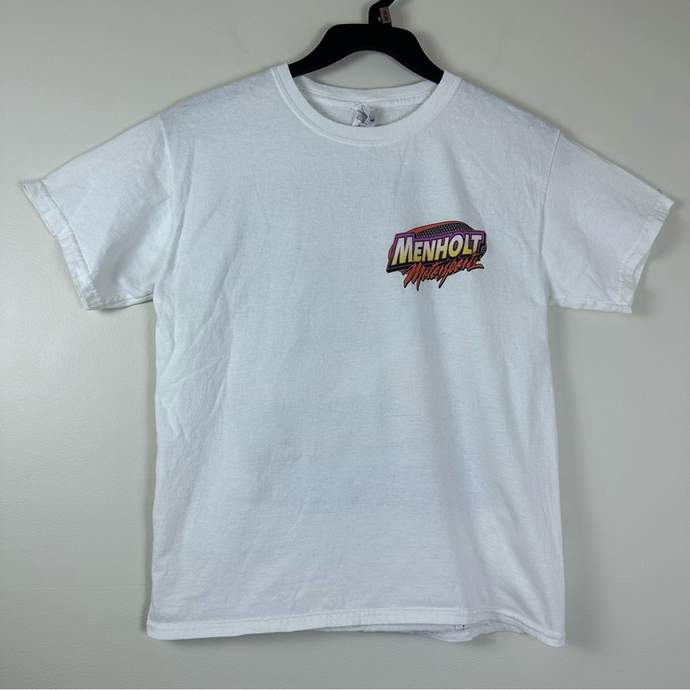 Vintage NASCAR Racing Menholt Motorsports Double-Sided Graphic T-shirt